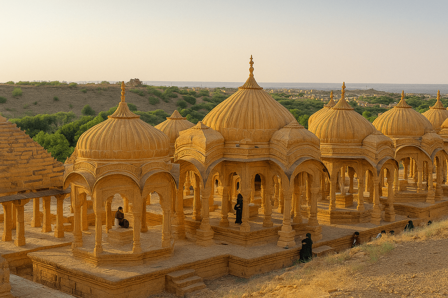 Lake palace floating terrace